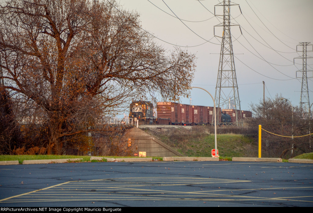 NS GP38-2 High nose Locomotive in the yard